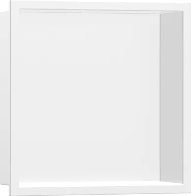 Produktbild von hansgrohe Wandnische XtraStoris Original 300x300x100mm, m int. Rahmen, mattweiß