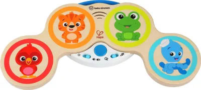 Produktbild von Baby Einstein Hape Magic Touch Trommel, hochwertiges Musikspielzeug aus Holz, ab 6 Monaten