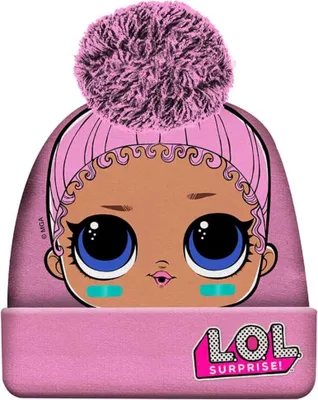 Productafbeelding van LOL Surprise muts met pompon voor meisjes – wintermuts, stijlvol en warm