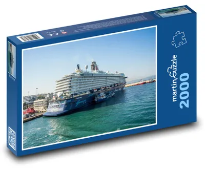 Produktbild von Puzzle 2000 Kreuzfahrtschiff im Ozean - martinpuzzle
