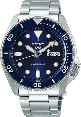 Produktbild von Seiko Herren Armbanduhr 5 SRPD51K1 Automatik 46mm Edelstahl Blau Saphirglas