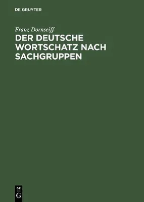 Produktbild von Der deutsche Wortschatz nach Sachgruppen