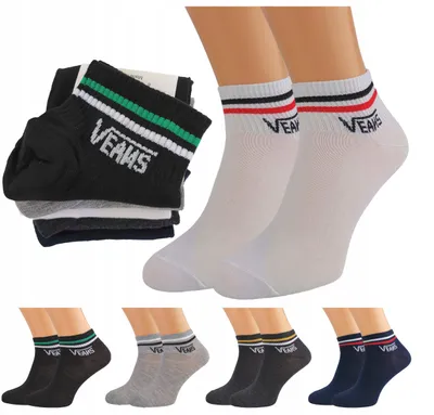 Produktbild von Pofantazjujmy Herren Baumwoll-Sneaker Socken 5er-Pack Sport