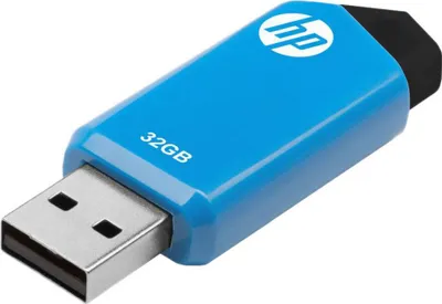 Produktbild von HP v150w, 32 GB, USB Typ-A, 2.0, 14 MB/s, Dia, Schwarz, Blau