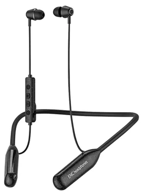 Obrázok produktu pre Bluetooth slúchadlá, športové slúchadlá, 120 hodín výdrže, potlačenie hluku, IPX6, vodeodolné, bezdrôtové, športové slúchadlá do uší s mikrofónom, farba: nočná čierna – A20