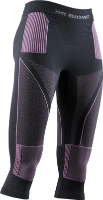 Produktbild von X-Bionic Energy Accumulator 4.0 Womens Pants 3/4 - High-Tech Sportbekleidung für Wärmeregulierung und Schutz, ideal für Wintersportler - Holzkohle/Magnolie, S