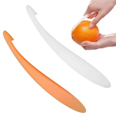 Orangenschäler-Set 2 Stück, manueller Sparschäler für Zitrusfrüchte