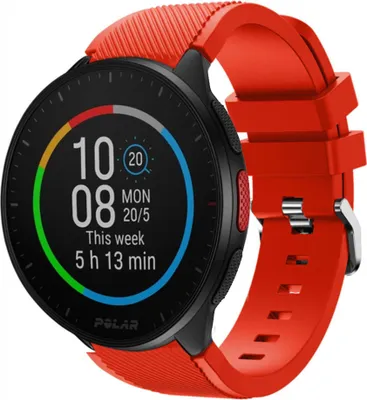 Produktbild von Strap-it Polar Pacer Silikonarmband (Rot)