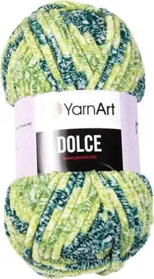 Produktbild von Chenille-Strickgarn Dolce 808 aus 100% Polyester, Super Bulky, 100g, 120m für Amigurumi
