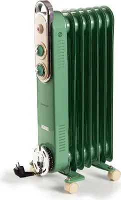 Obrázok produktu pre Ariete Vintage Line 8250/04, Olejový elektrický ohrievač, Olej, Vnútorný, Podlaha, Zelená, Otočné