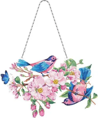 Immagine prodotto di Decorazione da parete a forma di ghirlanda, stile "fai da te", con cristalli e strass, ideale per la decorazione della casa