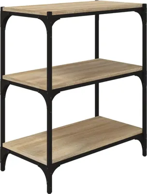 Obrázok produktu pre vidaXL Regál Sonoma Oak 60x33x70,5 cm z dreva a ocele
