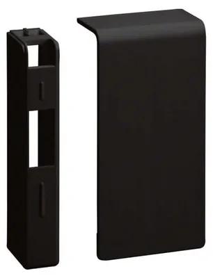 Produktbild von Hager SL2008069011, Abdeckung Kabelende, Schwarz, Graphit, ABS, Polycarbonat (PC), 20 x 80