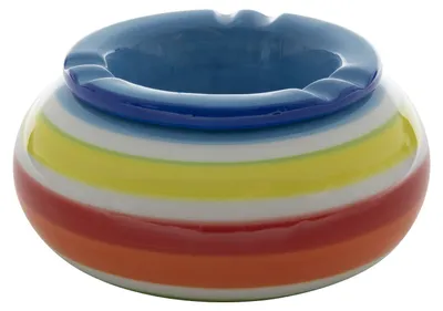 Produktbild von Dolomite Storm Aschenbecher Keramik blau 11,5 x 6,5 cm