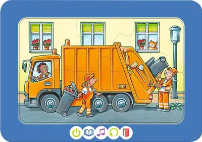Produktbild von Ravensburger tiptoi Puzzle 00227 - 3 erste Puzzles: Fahrzeuge, niedliche Rahmenpuzzles für Kinder ab 2 Jahren
