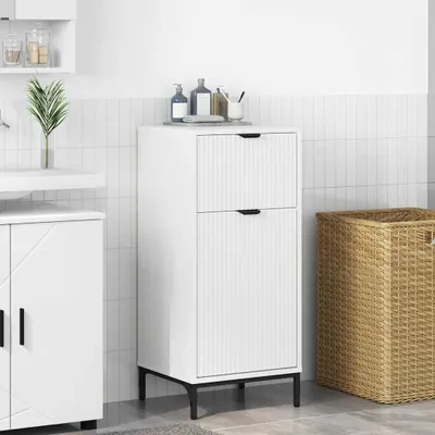 Productafbeelding van Maison Exclusive - Badkamerkast, wit, 39,5 x 36 x 88 cm, materiaal: houtvezel, metaal