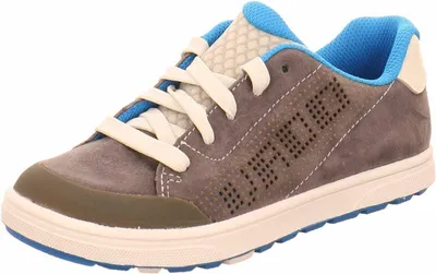 Produktbild von Jungen Sneaker Braun mit seitlichem Lochmuster und heller, strapazierfähiger Profilsohle