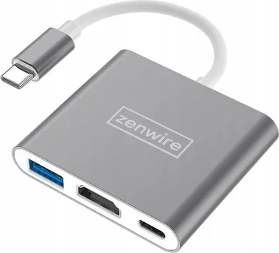 Produktbild von Adaptér 3 v 1 MHL HUB USB-C 3.1 HDMI 4K PD MacBook DEX Zenwire