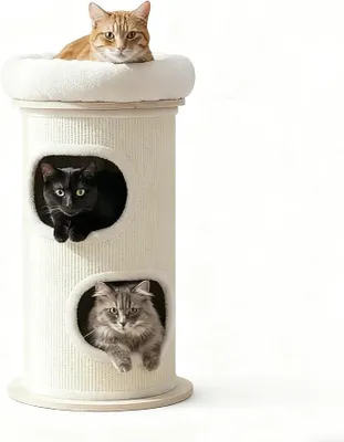 Imagen del producto de Torre de bambú L, rascador de 89 cm – Árbol rascador