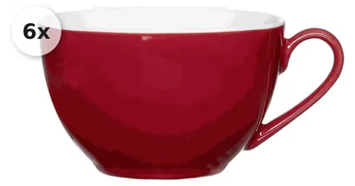 Produktbild von 6er Kaffeetasse Doppio rot
