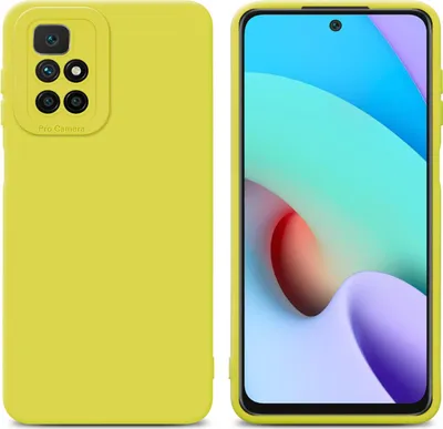 Immagine prodotto di Custodia Cadorabo per Xiaomi RedMi 10 cover protettiva in TPU giallo custodia in silicone custodia per telefono cellulare