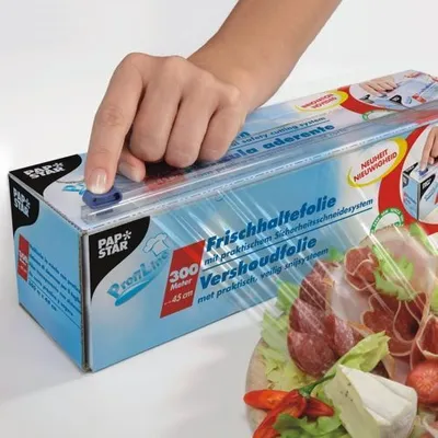 Produktbild von Frischhaltefolie, PVC 300 m x 45 cm mit praktischem Schneidesystem