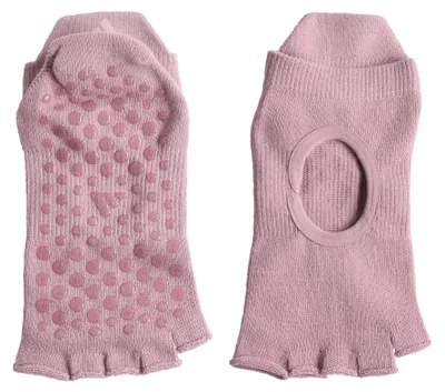 Zdjęcie produktu dla Skarpety do jogi i pilatesu dla kobiet marki adidas, model 5-palcowy, kolor: magic mauve, rozmiar: S