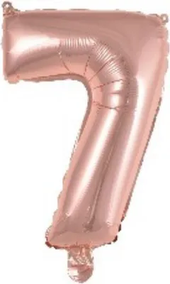 Obrázek produktu pro amscan® 9909695 Folienballon Mini Zahl 7 - 35 cm, růžová