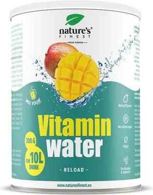 Nature’s Finest Vitamin Water Reload vitamin drink powder for hydration immunity and Detox mango
