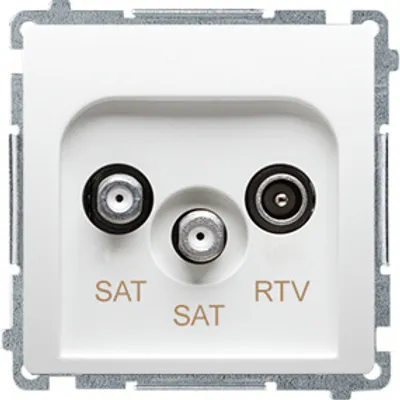 Zdjęcie produktu dla Kontakt-Simon BMZAR+SAT3.1-P2.01/11, Biały, Plastik, IP20, 75 mm, 41 mm, 75 mm