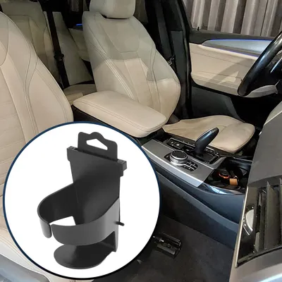 Image de Porte-Gobelet, Porte-Gobelet Pour Accoudoir Central De Voiture 2.76" En Abs Noir, 1 Pièce