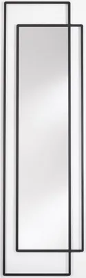 Produktbild von Casa Padrino Designer Wandspiegel Schwarz 50 x H. 170 cm - Wohnzimmer Spiegel - Garderoben Spiegel - Designer Spiegel - Luxus Kollektion