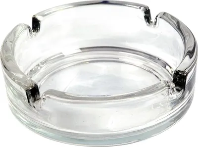 Produktbild von Eleganter runder Glasaschenbecher für Haus, Garten und Bar