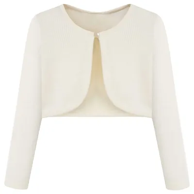 Produktbild von Mädchen Cardigan aus Baumwolle mit Knöpfen und langen Ärmeln