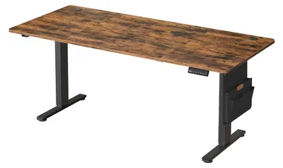 Produktbild von Höhenverstellbarer Schreibtisch mit Memory-Funktion | Braun | 180x80x72-120 cm