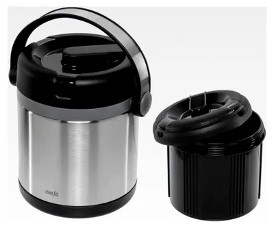 Produktbild von Isolier-Speisegefäß 1,2 L Edelstahl Schwarz