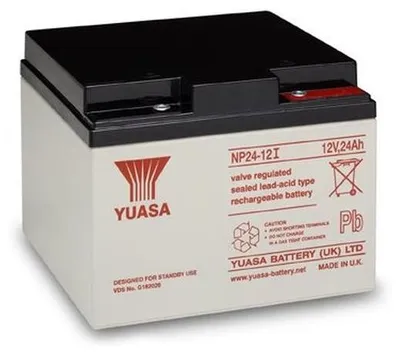 Zdjęcie produktu dla YUASA NP 24-12 I Bezobsługowy akumulator VRLA 12V, pojemność 24Ah