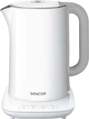 Produktbild von Sencor SWK 1591WH, 1,5 l, 2150 W, Weiß, Edelstahl, Regelbare Temperatur, Überhitzungsschutz