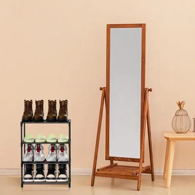 Produktbild von Famanu Schuhregal aus Stahl - 4 Ebenen, platzsparend, 25 x 42 x 54 cm