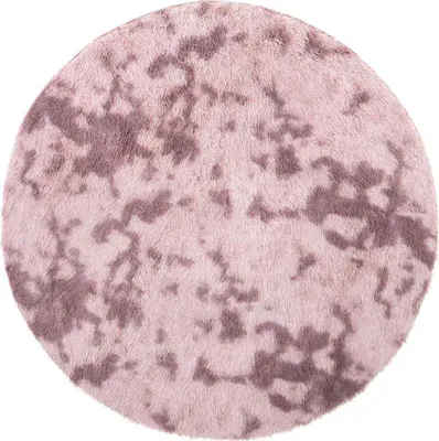 Produktbild von Teppich Shaggy Hochflor NAVARRA Altrosa 120x120 cm Polyester