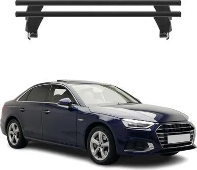 Image de Menabo Barres de toit Transversales pour Audi A4 B9 Berline 2020-2025 FL Noir 2x