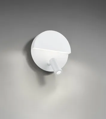 Produktbild von Trio Mario LED Wandleuchte  2x6W ⌀16cm Weiß Matt warmweiss Nachtlicht BT-Lautsprecher