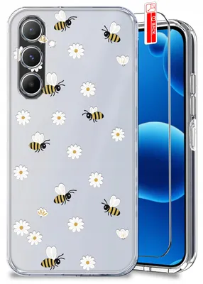 Produktbild von Hülle für Samsung A17 5G – Frühlingsmotive, Frühlingsblumen, durchsichtige Hülle + Displayschutzfolie
