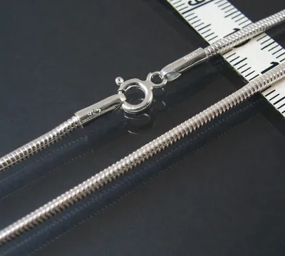 Produktbild von Kette Schlangenkette 925 Silber massiv 2,1mm Niklarson 50cm 18221-50