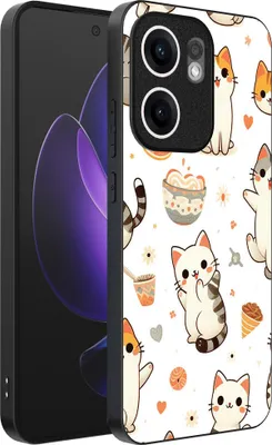Image de Smartphonica Phone Case Suitable for Oppo Reno 13F with cat print - TPU back cover case cat design