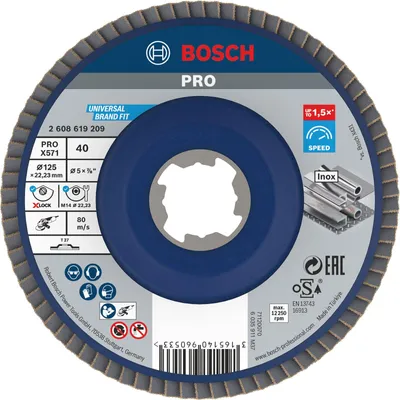 Image de Plateau à lamelles X-LOCK X571 best for metal G40 - BOSCH - 2608619209