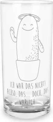 Produktbild von Mr. & Mrs. Panda Glas Kaktus Heilig 200 ml - Transparent - Geschenk, Familie, Kakteen, Freundin, Lustig, Cocktailglas, Schwestern, Wasserglas, Tumbler, Bruder, Eltern