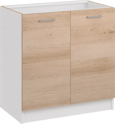 Produktbild von Roe Furniture | Küchenunterschrank 80 cm - Eiche Artisan - Braun - Platzsparend und Vielseitig - Ohne Arbeitsplatte - Unterschränke Küche - D80