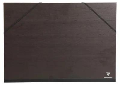 Produktbild von Clairefontaine 5x Zeichenmappe Kraft, 47x62 cm A2+ Schwarz 44900C