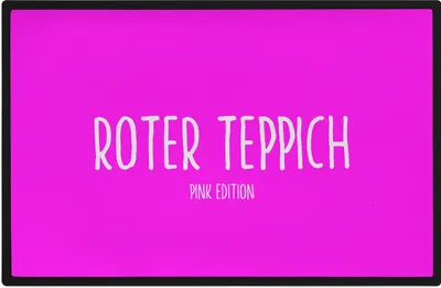 Produktbild von Trendation - Lustige Fußmatte Roter Teppich Pink Edition Fussmatte mit Spruch Geschenk Frauen 60x40 cm